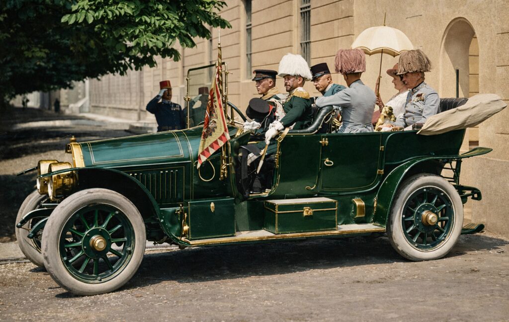 Erzherzog Franz Ferdinand kurz vor dem Attentat von Sarajevo 1914 – historischer Wendepunkt der Weltgeschichte